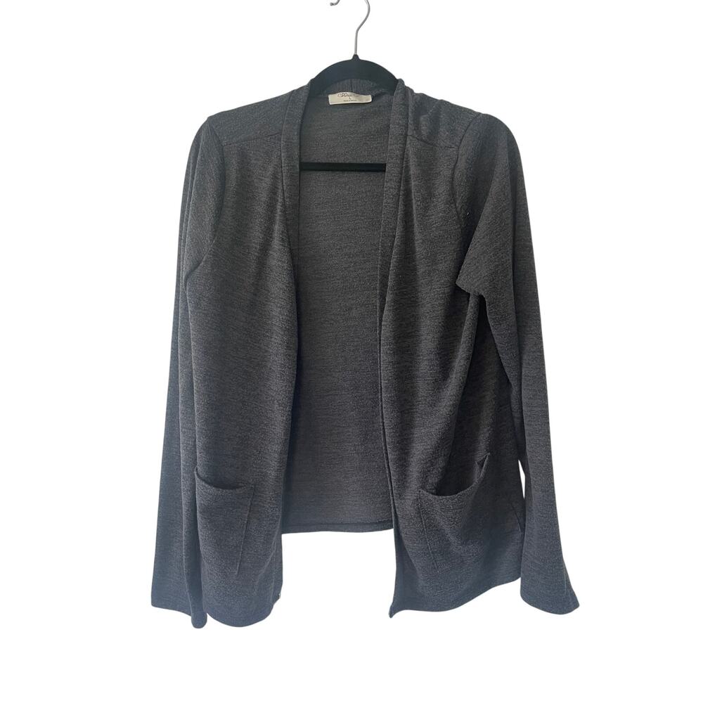 Shira P Cardigan Pockets Lightweight Dark Grey Women's L